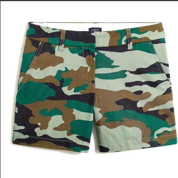 J. Crew Pants - NWT J. Crew Jenna Camo Shorts